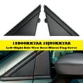 thumbnail image 2 of 2X Left+Right Side View Door Mirror Flag Cover Molding Trim for Fiat 500 12-19, 2 of 12
