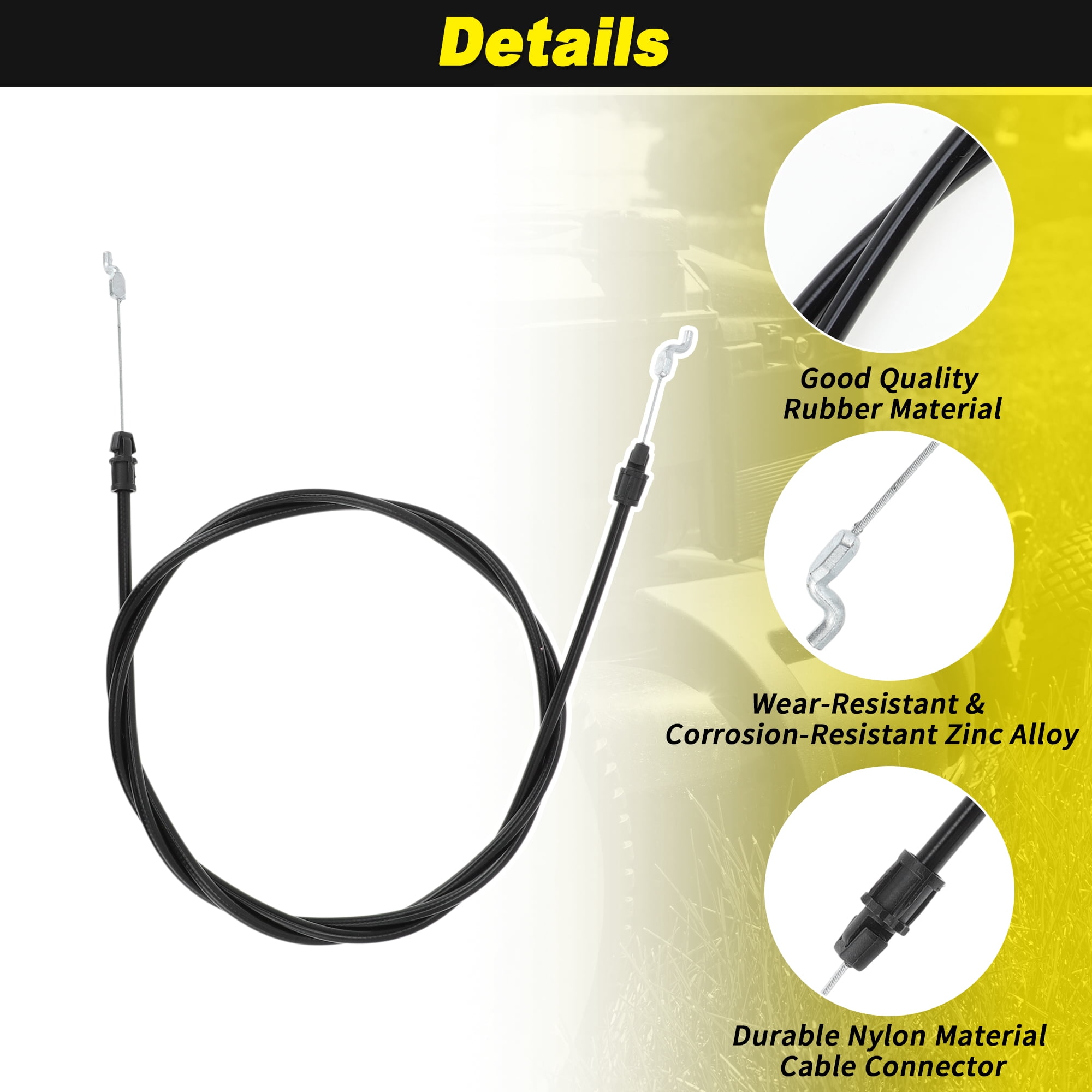 Unique Bargains Throttle Control Cable for Cub Cadet Push Mower Models