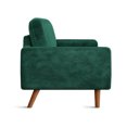 thumbnail image 7 of Vesgantti 2 Seater Sofa for Apartment, 58" Loveseat Sofa, Button Tufted Velvet Couch with 2 Pillows, Mid Century Modern Couch with Armrest, Small Couches for Living Room, Bedroom, Small Space, Green, 7 of 7