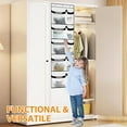 thumbnail image 4 of Livhil Hanging Closet Organizer, Weekly Clothes Organizer with Monday to Friday Storage Pockets (Yellow), 4 of 5