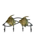 thumbnail image 1 of Tooarts Fish Wall Hook Soporte de pared de hierro de 4 ganchos colgantes decorativos Torni Abanopi Escultura de metal, 1 of 6