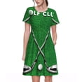 thumbnail image 1 of Easygdp Golf Sport Club para Vestido Transpirable de Mujer, Vestido Suelto de Manga Corta con Pliegues y Bolsillos para el Verano, 1 of 6