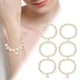 thumbnail image 4 of Imitación de perlas 26 alfabeto etiqueta pulsera de moda y versátil pulsera de cuentas de cordón elástico para las mujeres pulsera de cuentas para los seres queridos y (G L), 4 of 4