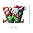 thumbnail image 1 of Acrylic 2D Christmas Snowman Letter Ornament | Personalized Holiday Tree Pendant with Custom Name | Durable Clear Acrylic with 3 Ribbon Styles | Festive Decoration for Kids Gifts Wreaths, 1 of 1
