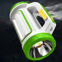 Jacenvly Outdoor Christmas Lights for House Flashlight Rechargeable Led Portable Light Emergency Camping Searchlight Solar Usb Charging High Brightness Camping Lights Outdoor Christmas Decor