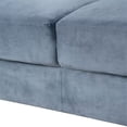 thumbnail image 6 of 3 Seater Sofa, 76.7" Modern Chenille Fabric Tufted Upholstered Accent Sofa with Curved Backrest and Removable Seat Cushion, Comfy Couch for Living Room Bedroom Office Small Space, Gray, 6 of 7