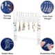 thumbnail image 4 of Exhibidor de aretes acrílico transparente, organizador de aretes colgantes con 10 ganchos para ropa., 4 of 9