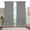 Ash Grey, variant on HEIRLOOM COMFORT Red Solid Panel Curtains, 63 Inches Long, Set of 2, 100% Cotton, Light Filtering for Privacy, Bold Farmhouse Décor, Great for Bedroom, Living Room, 54" W x 63" L