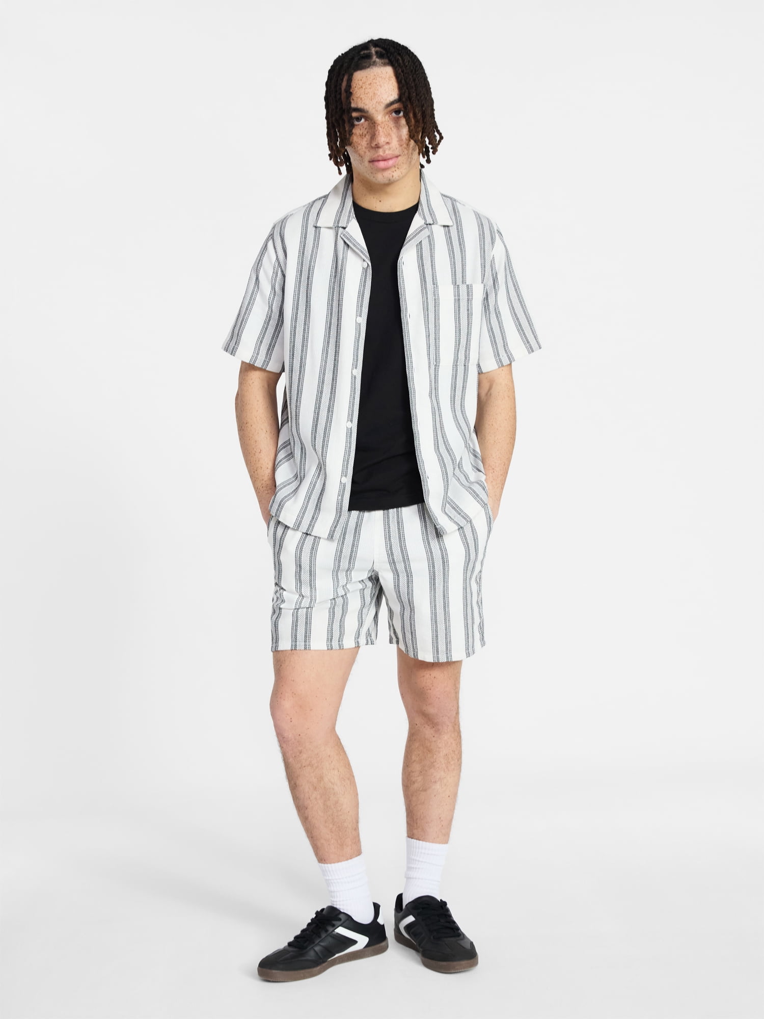 No Boundaries Textured Shorts, 6" Inseam, Men's XS-5XL