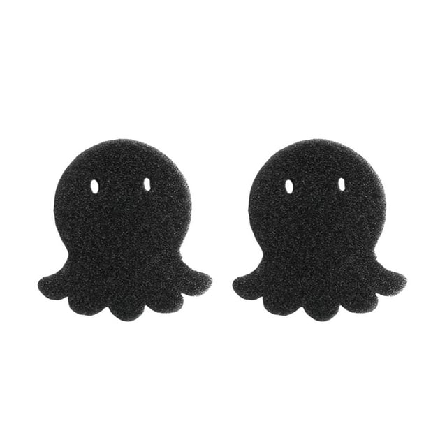 Design Devilfish 2 Pack Épilateur pour Poils d'Animaux / Épilateur pour Poils de Chien / Réutilisable Séchoir à Linge Attrape-Poils Éponge Noir