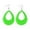 Green, variant on Earrings Product Category Neon Water Drop Pendant Earrings for 80s 90s Halloween Parties Retro Acrylic Pendant Jewelry Women
