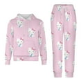 thumbnail image 5 of Hello Kitty Boys 2 Piece Tracksuit Athletic Sweatsuits Sets Hooded Sweatshirt And Jogger Sweatpants Clothing Sets for Kids, 5 of 8