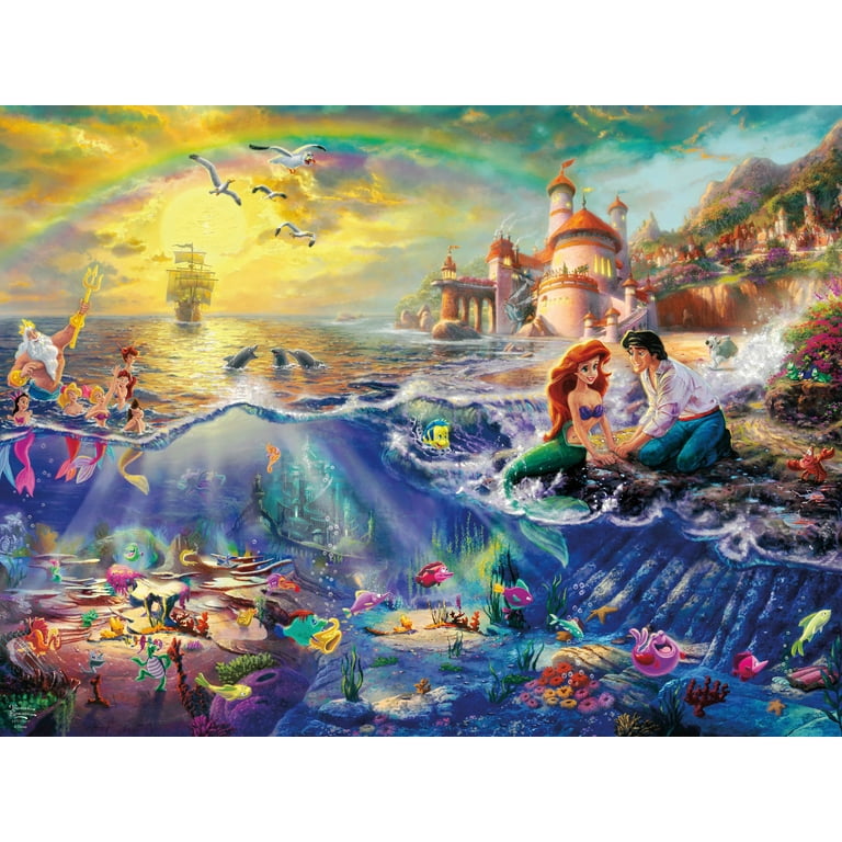 Ceaco 500 Piece Foil The Little Mermaid (Thomas Kinkade Disney