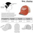 thumbnail image 4 of It's Almost As Hot As My Husband Hats for Womens Fashion Washed Distressed Baseball Cap,Saffron, 4 of 9