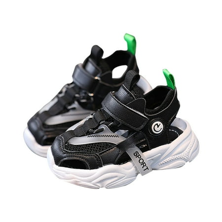 

NIUREDLTD Toddler Little Child Boys Sneakers Girls Sandals Children s Half Sandals Non Slip Soft Soles Size 23