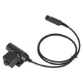 thumbnail image 1 of Talkie Headset Connector Cable, PTT Adapter Cable Easy To Use Waterproof Cable U94 35.4in  for  UV9R  9R Plus, 1 of 8
