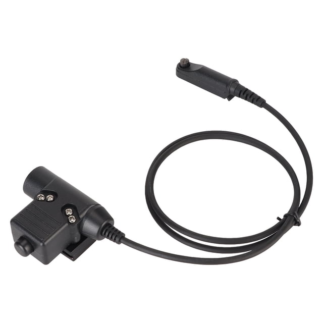 Talkie Headset Connector Cable, PTT Adapter Cable Easy To Use Waterproof Cable U94 35.4in for UV9R 9R Plus