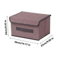 thumbnail image 3 of Yonrjhukm Storage Box with Lid, Foldable Non-Woven Fabric Organizer, Stylish Container for Clothing and Household Items, Versatile Storage Solution for Living Room and Bedroom, 3 of 4