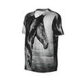 thumbnail image 2 of Rocae Running Horse for Breathable Men's Baseball T-Shirt Fashionable Casual Baseball Jersey, Moisture-wicking Sportswear 3X-Large, 2 of 9