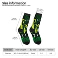 thumbnail image 2 of KLL Tropical Summer Vibes Print Cool Socks Men's Women's Crew Socks Funny Crazy Novelty Stockings, 2 of 6