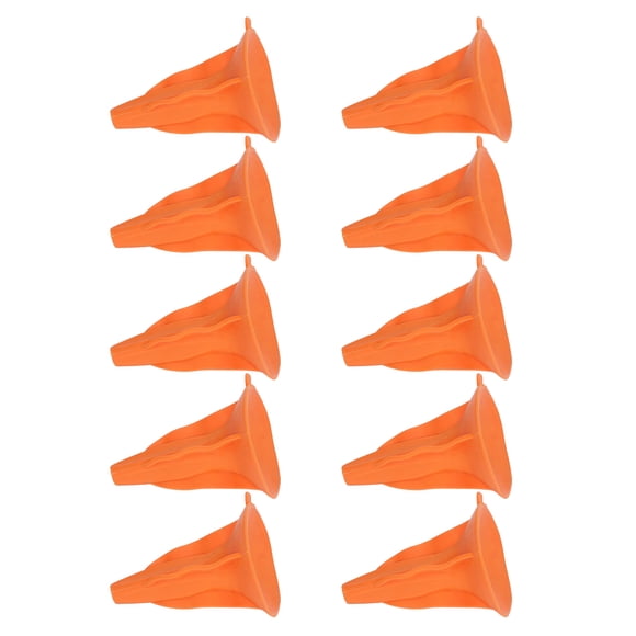 10 Uds punta de flecha de goma suave ventosa cabezas de flecha para niños juego de caza deportes al aire libre naranja