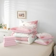 thumbnail image 4 of Erosebridal Cherry Blossom Bedding Sets Twin Size,Spring Garden Comforter Sets with Sheets,Sakura Room Decorative,Reversible,Breathable,7-Piece, 4 of 5