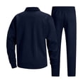 thumbnail image 7 of IhhxPro Men's Quilted Lounge Set Long Sleeve Button Detail Pajama with Pants XS-2XL, 7 of 7