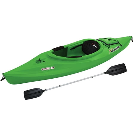 Sun Dolphin Aruba 10' Sit In Kayak Lime, Paddle (Best Sit On Kayak For Beginners)