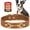 Brown, variant on Didog Adjustable Pet Dog Collar with D ring Soft PU Leather for Small Medium Dogs S M L