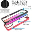 thumbnail image 3 of CoverON For Apple iPhone 13 Phone Case, Military Grade Full Body Rugged Slim Fit Clear Cover, Pink, 3 of 9