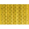 thumbnail image 1 of Ahgly Company Machine Washable Indoor Rectangle Abstract Yellow Modern Area Rugs, 2' x 4', 1 of 4