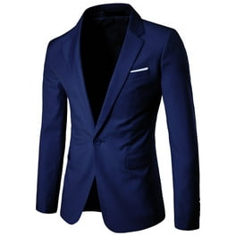 Men Peaked Lapel Tuxedo Jacket Suit Office Business One Button
