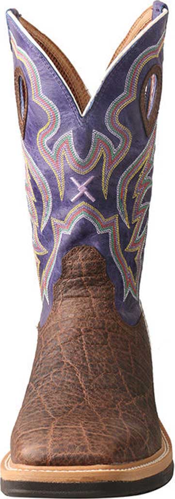 Men's Twisted X MLCA006 Lite Cowboy Alloy Toe Work Boot Brown/Purple Leather 8 2E - image 4 of 6
