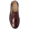 thumbnail image 5 of Journee Womens Claudiya Lug Outsole Almond Toe Oxford, Widths Available, 5 of 8