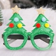 thumbnail image 2 of Items UHGANN Under $5 Christmas Glasses Glitter Holiday Party Glasses Frames Christmas Decoration Accessories Costume Eyeglasses for Christmas Parties Holiday Favors (One Size Fits All), 2 of 4