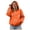 Orange, variant on felwors Quarter-Zip Pullover Fleece Hoodie with Sequin Football Graphic Oversized Sweatshirt for Women Game Day Purple for Size XXXL