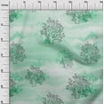 thumbnail image 3 of oneOone Georgette Viscose Sea Green Fabric Sea Corals Fabric For Sewing Printed Craft Fabric By The Yard 42 Inch Wide, 3 of 4