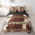 thumbnail image 2 of Castle Fairy Cow Bull Print 7-Piece Twin Bedding Sets for Women Men Teenagers,Farmhouse Animal Bedding Comforter Set,Bohemian Aztec Breathable Sheet Sets,Breathable Home Decor, 2 of 8