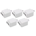 thumbnail image 1 of Quick Wiring Terminal Blocks, Brass Conductor 1 In 2 Out Splitter Wire Connector Flame Retardant  For Switch, 1 of 8