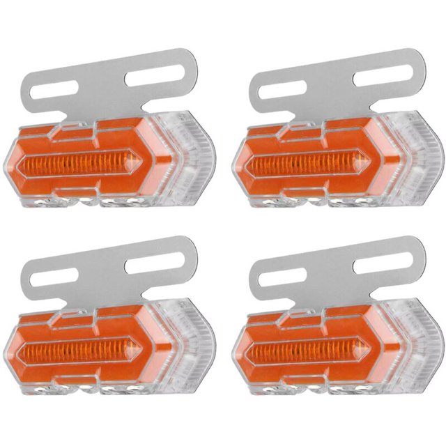 4Pcs 24V LED Side Marker Lights Car Turn Signal Truck Lights Fit for Truck Trailers