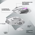 thumbnail image 4 of Mouse Óptico Inalámbrico Logitech G502 X Plus Blanco con Interruptores Híbridos LIGHTFORCE y Sensor, 4 of 9