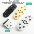 thumbnail image 3 of 180 Degree Furniture Hinges Cabinet Door Concealed Table Flat Hinge Hardware, 3 of 15