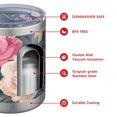thumbnail image 4 of 12oz Tumblers Pioneer Flower Vacuum Insulated Stainless Steel Travel Tumbler Cups Mug with Lid and Straw for Beer,Coffee,Beverages with Cleaning Brush for Cold & Hot Drinks, 4 of 5