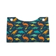 thumbnail image 2 of Pofeuu Colorful Dinosaur Print Tissue Box Cover, Modern Decorative PU Leather Rectangular Tissue Box Case Organizer Holder for Vanity Countertop, Night Stands, Livingroom, 2 of 7