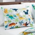 thumbnail image 4 of Chezmoi Collection 3-Piece Kids Multi-Color Dinosaurs Microfiber Comforter Set, Twin, 4 of 9