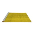 thumbnail image 2 of Ahgly Company Machine Washable Indoor Rectangle Abstract Yellow Contemporary Area Rugs, 8' x 12', 2 of 4
