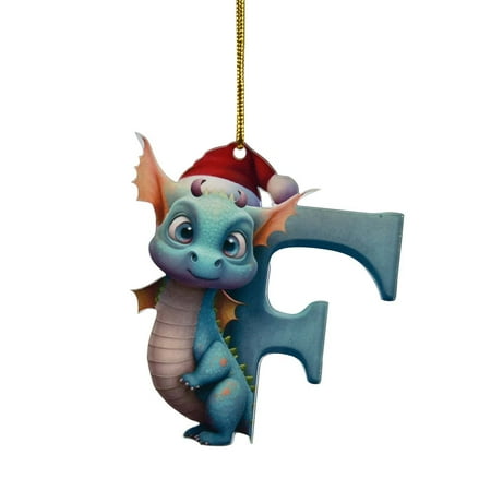 

26 Letters Christmas Ornament New Decoration Ornaments Christmas Baby Egg Acrylic Christmas Hanging Ornament Chandelier Ornament for Car Swinging Car Pig Wooden Christmas Decorations Easter Garland