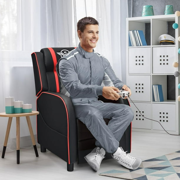 Giantex chaise relax pivotant 360 degrés pliable et réglable en 5