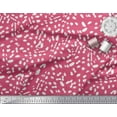 thumbnail image 3 of Soimoi Pink Poly Georgette Fabric Cow Animal Skin Printed Fabric 1 Yard 52 Inch Wide, 3 of 3