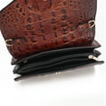 thumbnail image 7 of MKF Collection Vanta Saddle Bag Solid Croc-Embossed Vegan Leather Shoulder Bag Handbag by Mia K- Black, 7 of 7